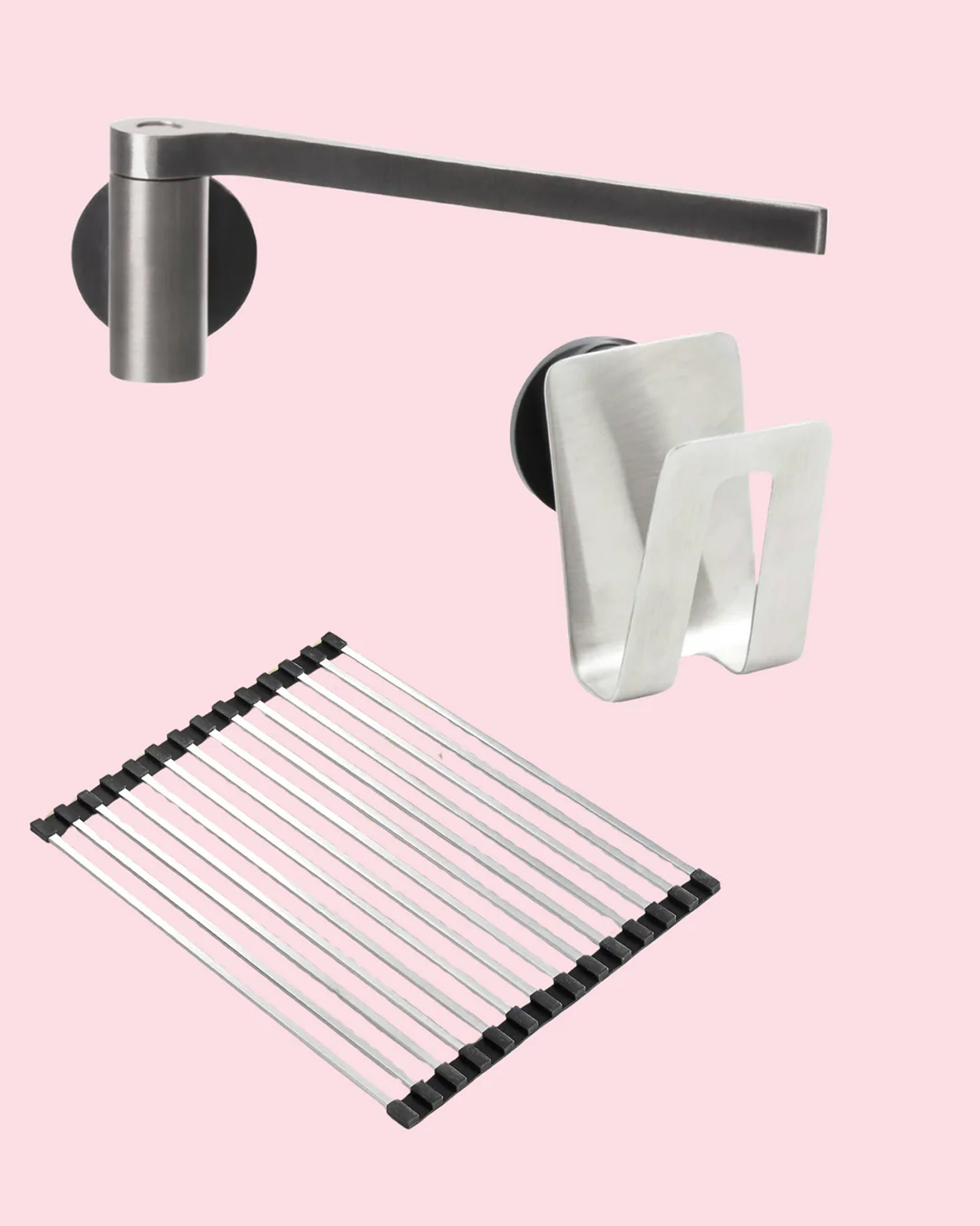 Sink Set – Dish cloth Holder, Sponge Holder & Drying Rack