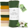 Eco-friendly reusable paper towels made from organic cotton, sustainable and biodegradable.