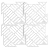 Silicone kitchen sink mat with a stylish grid design for scratch protection.