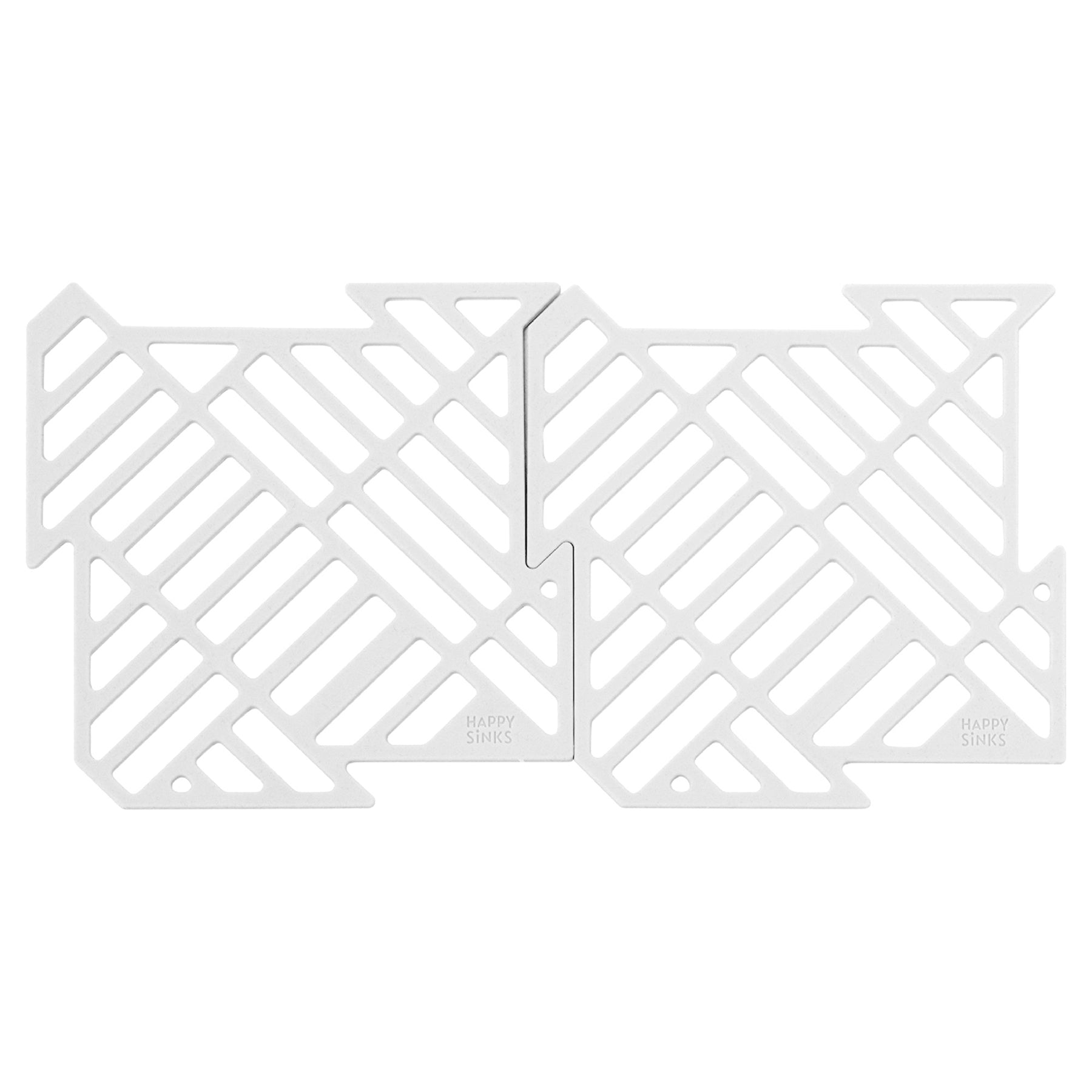 Silicone kitchen sink mat with raised design for effective drainage, available in multiple colors.